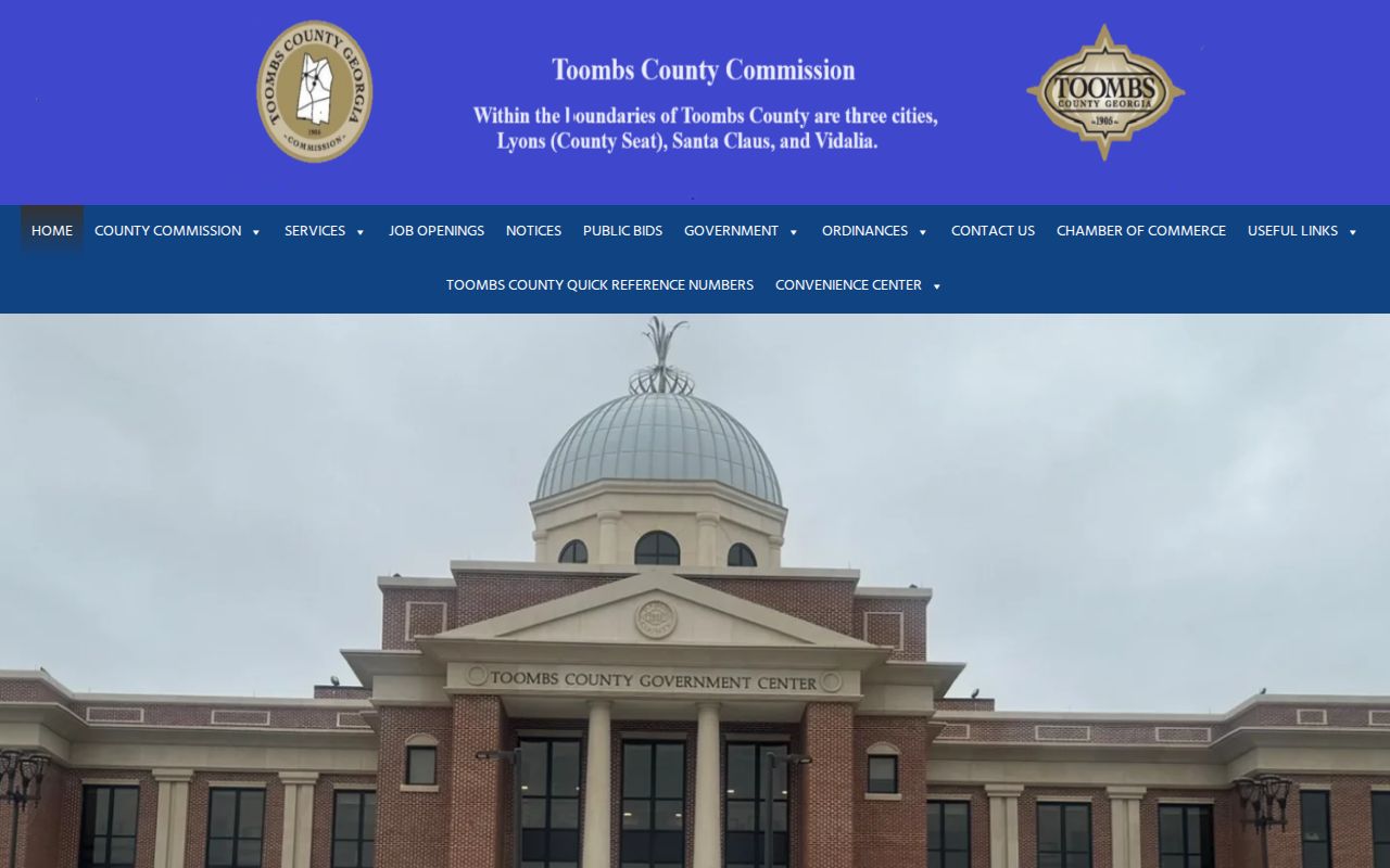 Toombs County criminal history county government gateway